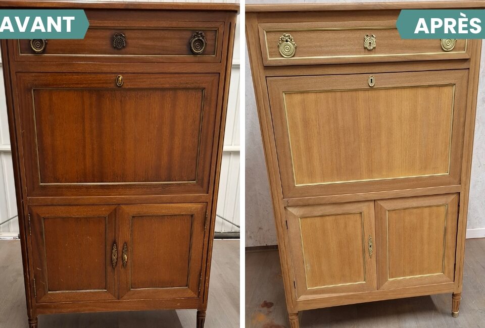 Le gout du meuble - nos réalisations - secretaire en bois